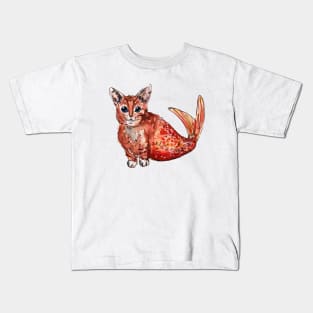 Ginger Purr-maid Kids T-Shirt